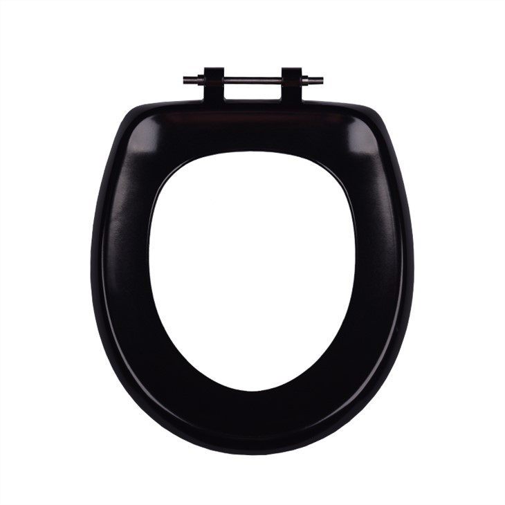 black toilet seat cover