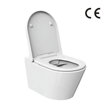 Kantløst toilet med bidet